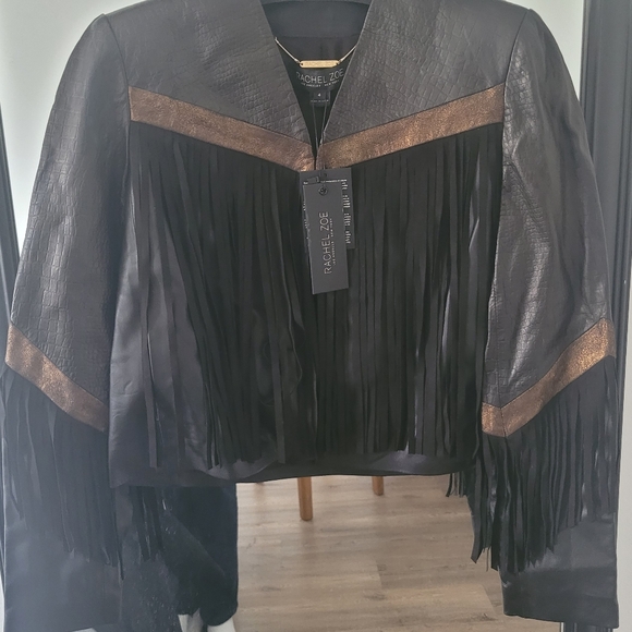 Rachel Zoe leather jacket - Picture 3 of 5